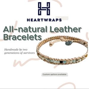 Tranquility Double Wrap Leather Bracelet